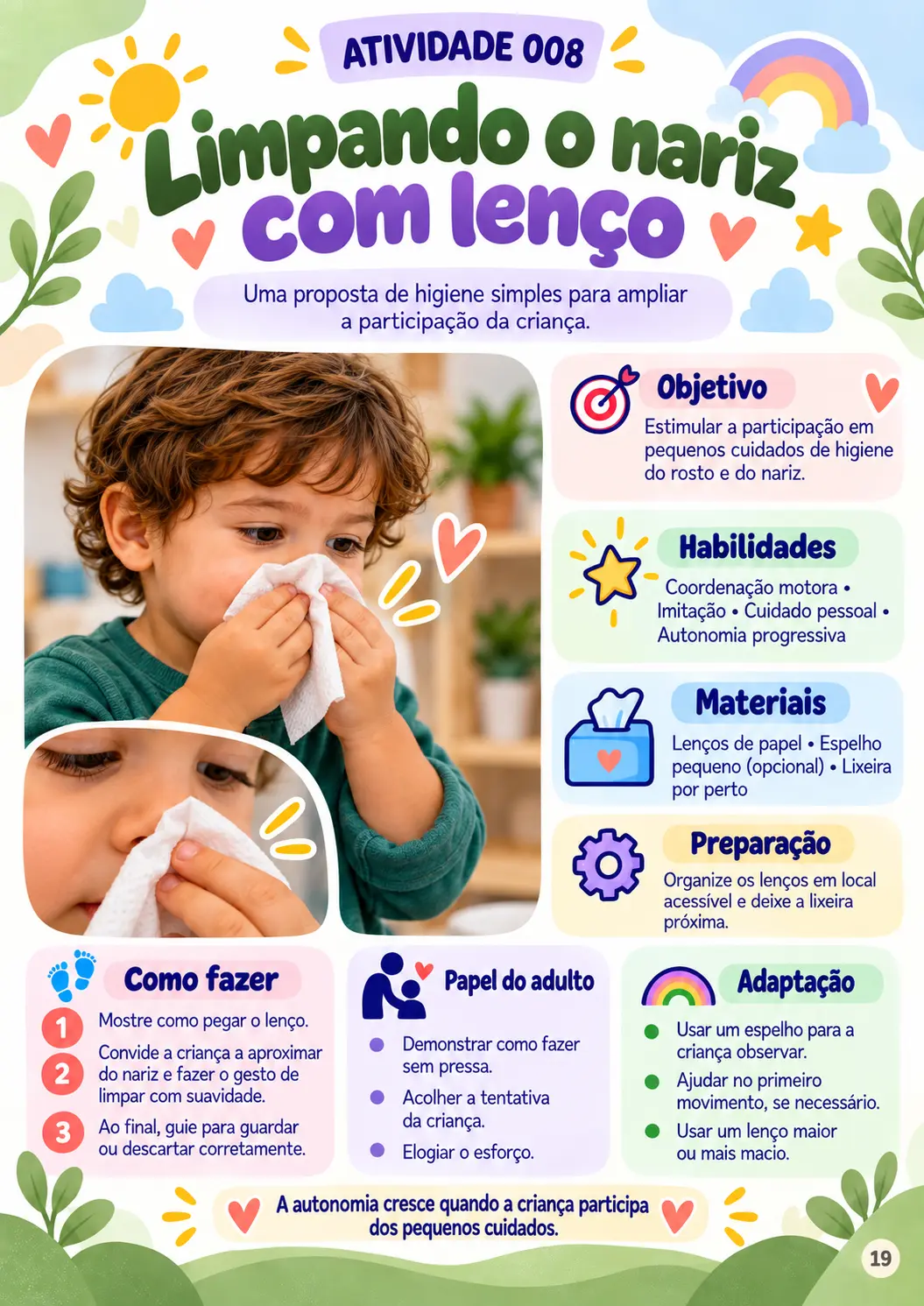 Página de atividade 8 do material Autonomia Pronta